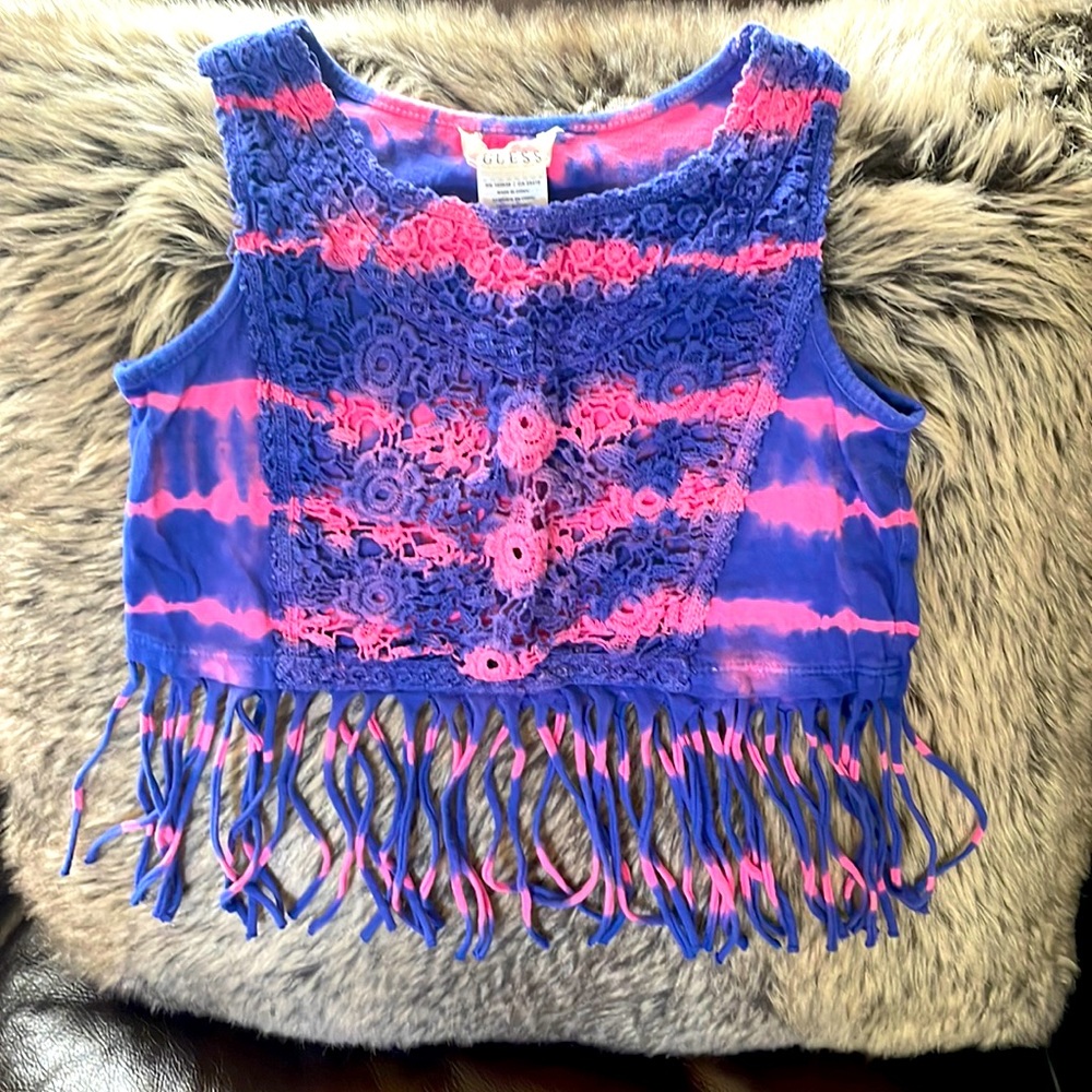 Guess 3t tie dye cut off
